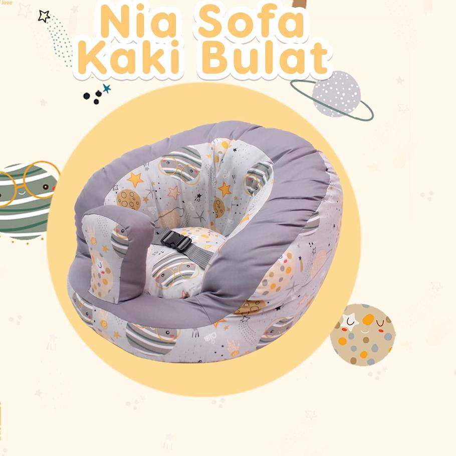 ➬ NIA SOFA BAYI KAKI BULAT EARTH SERIES - SOFA BELAJAR DUDUK BAYI BULAT NIA BABY ♀