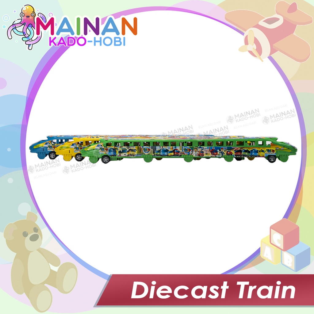 HADIAH ULANG TAHUN MAINAN ANAK DIECAST TRAIN KERETA CEPAT TAYO