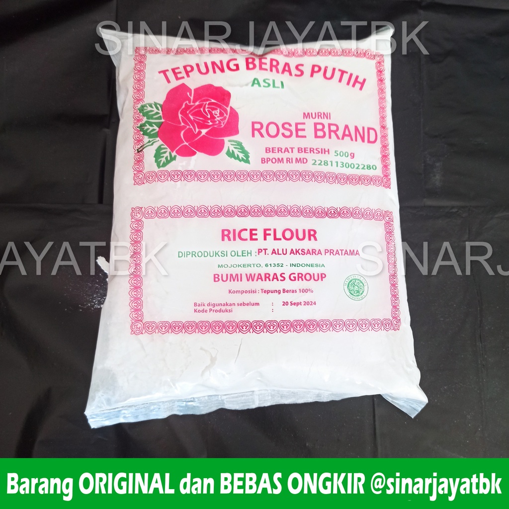 

Tepung Beras 500gr ROSEBRAND Putih Rice Flour POLOS