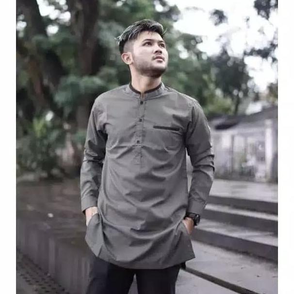 BAJU KOKO PRIA PAKISTAN 5WARNA/HEM KOKO PRIA LENGAN PANJANG/KOKO HAIKA