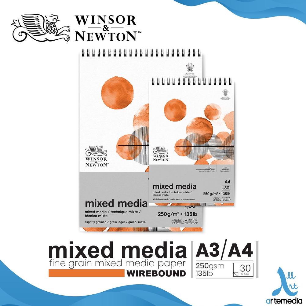 

Kertas Gambar Winsor & Newton Mixed Media Paper Pad Wire Bound
