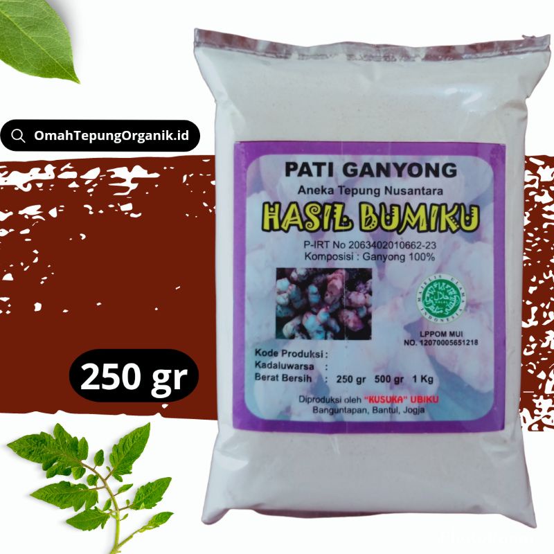 

Tepung PATI Ganyong Organik 250 gram/Bubuk PATI Ganyong Organik 250 gram/Serbuk PATI Ganyong Organi