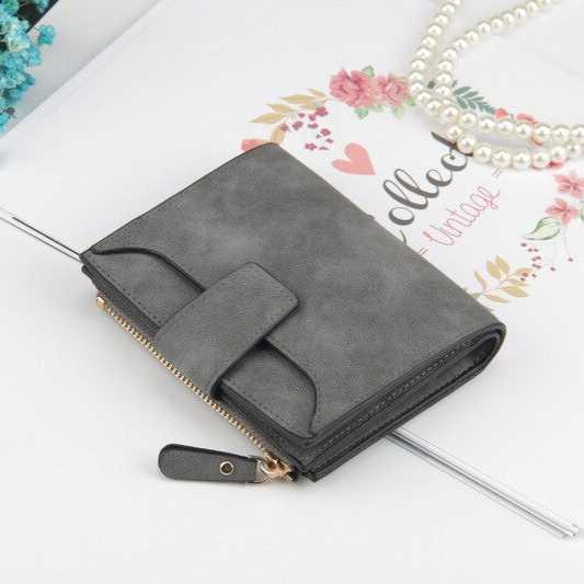 Baellerry Dompet Wanita Leather Wallet - N2347 - Dark Gray