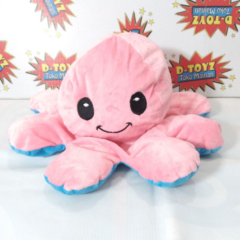 Boneka Gurita Boneka Bolak Balik Boneka Flip & Boneka Gurita Rainbow XL Anak