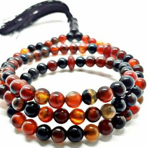 ♙ tasbih batu sulaiman  asli natural 99 butir ✷