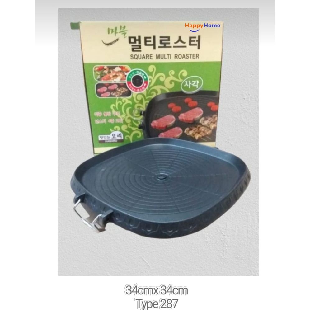 PAKET KOMPOR PORTABLE BBQ BULGOGI GRILL PAN SEGI Happy Home x Sonifer