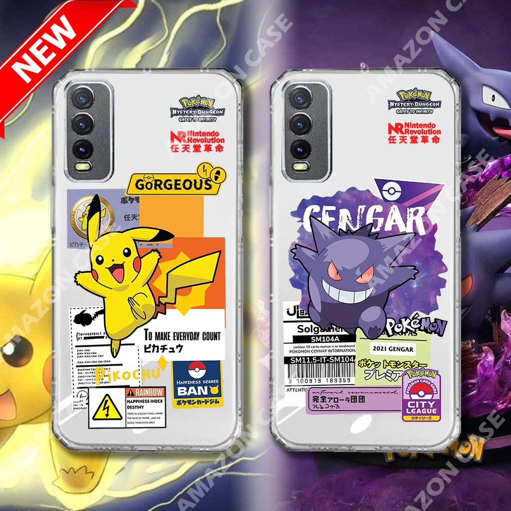 NEW Case Pikachu Petir For VIVO Y20 Y12S Y20SG Y20A Y12A Case Bening Vivo Case Custom Casing Case Be