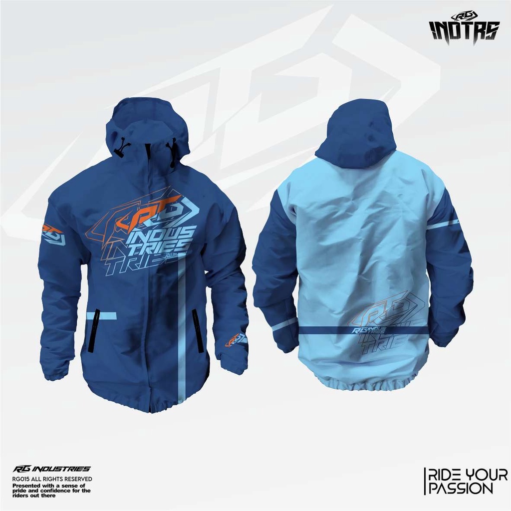 Jacket Running Printing jaket windbreaker waterproof RG INDUSTRIES CODE RG15J03