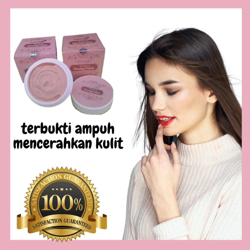 meronah beauty cream bpom bedak krim original whitening glowing 2in1 ori