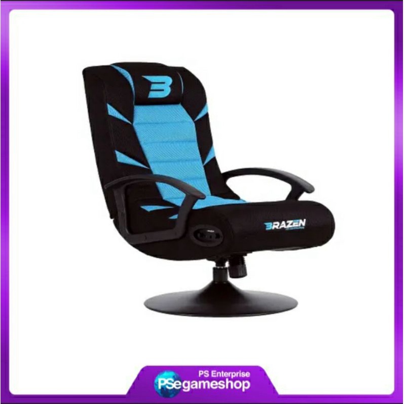 BRAZEN Pride 2.1 Bluetooth Surround Sound Gaming Chair Blue