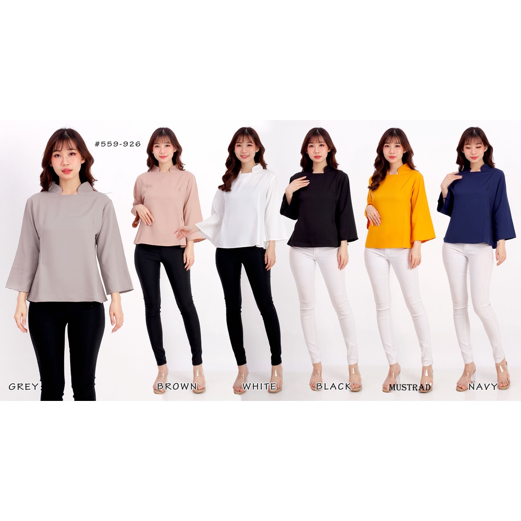 ATASAN BLOUSE WANITA KEKINIAN POLOS 559