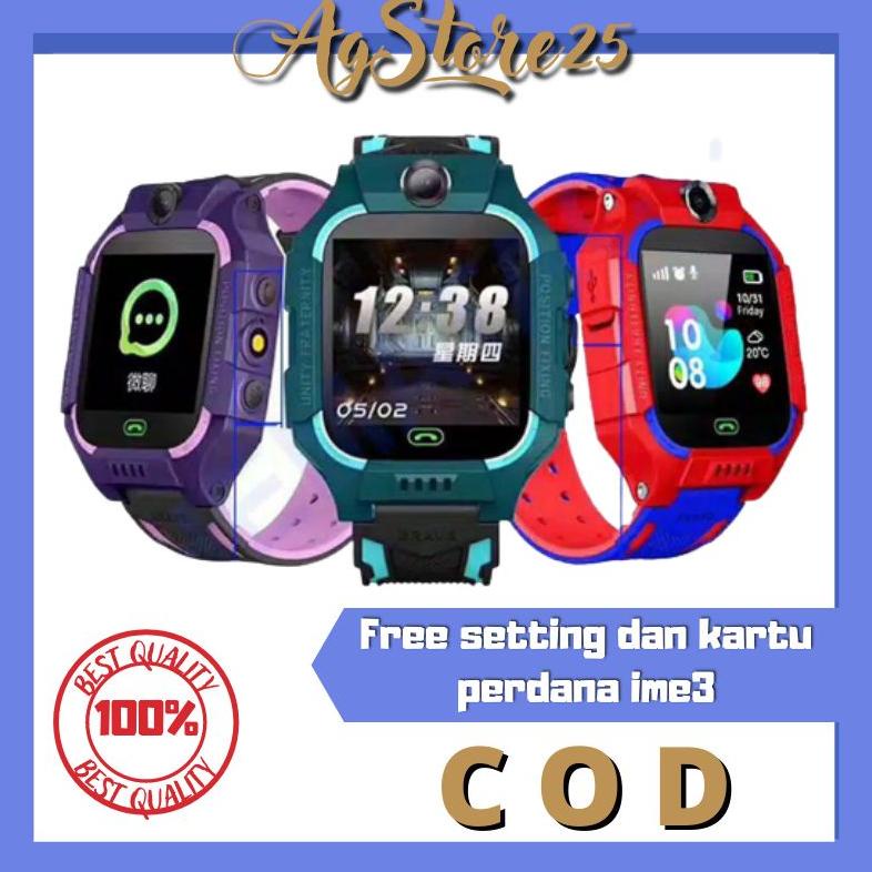 Smartwatch Jam Tangan Anak Laki-Laki Imoo Aimo Emo Jam Imo Z6 Q12 Imei Anti Air Waterproof Jam Pinta