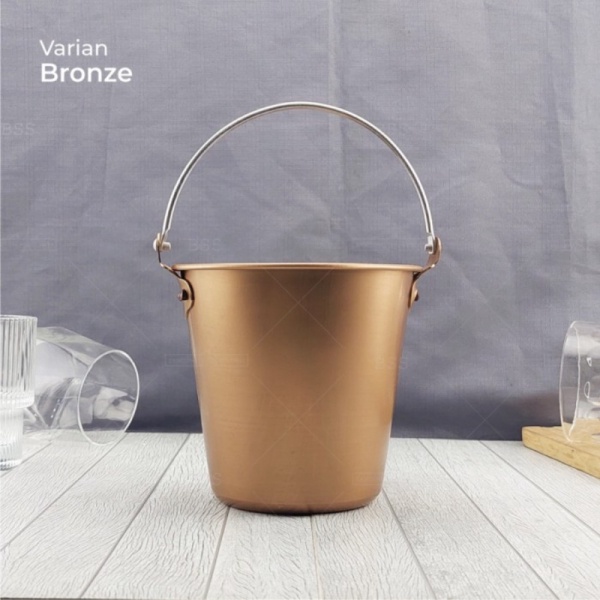 

Unik Ice Bucket Aluminium Wadah Es Batu Champagne 1.5L BROWN Premium Murah