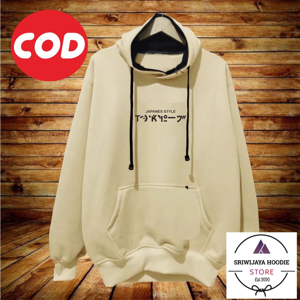 Hoodie Pria DISTRO Tulisan Metal Jepang PREMIUM