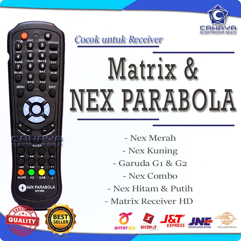 Remot S2 Nex Garuda G1 HD Big Burger S8 Mpeg4 Matrix PVR Remote Parabola