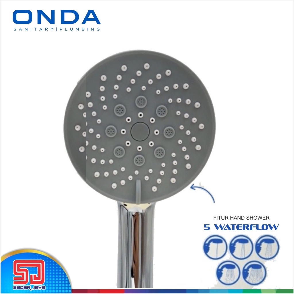 Shower Set ONDA R-FRES Rain Shower Mandi Pancuran Keramas Sower Satu Set Tempel