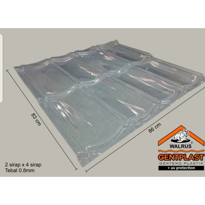Terlaris Genteng Metal Transparan 2X4