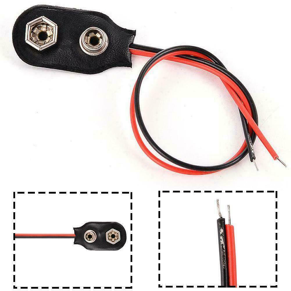 [HAEBOT] Klip Clip Baterai 9V Tutup Kotak Sambungan Jack Konektor Connector Socket  Soket Tempat Battery 9 Volt