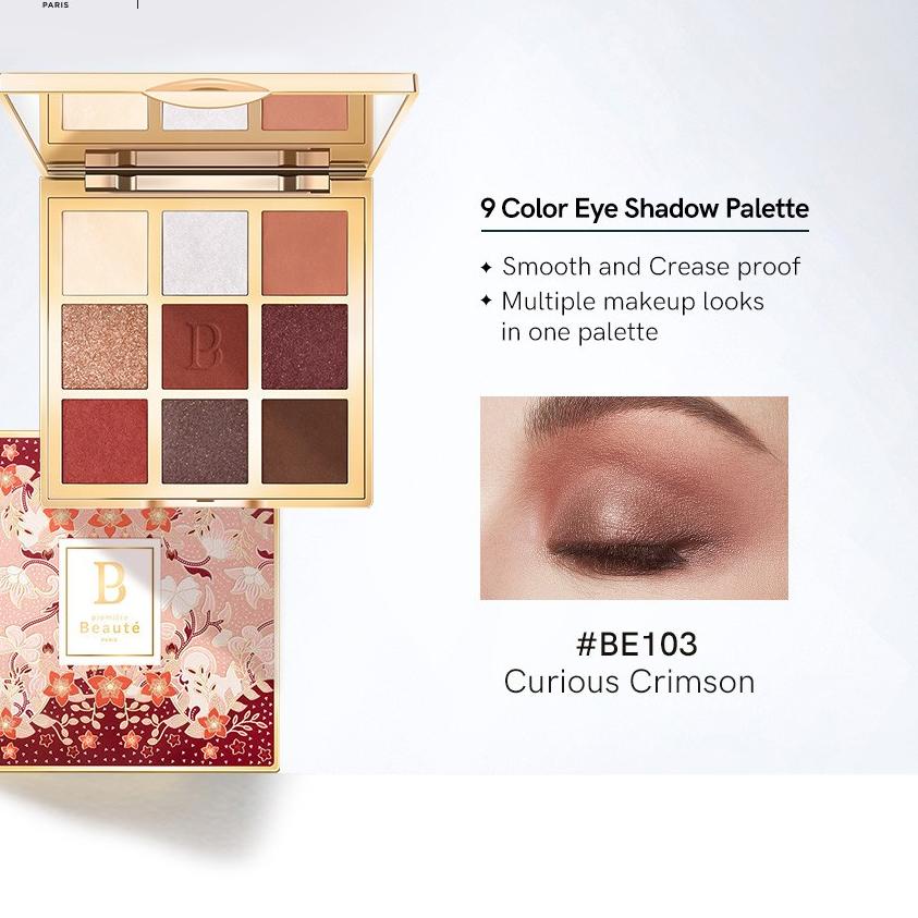 12.12 Terlaris Premiere Beaute BATIK Eye Shadow Palette All-in-one Blusher Highlighter Curious Crims
