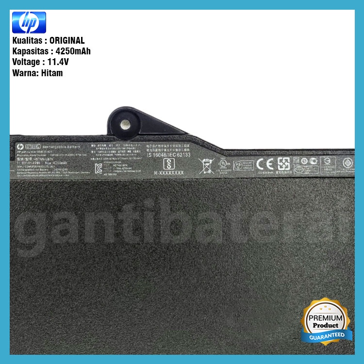 Baterai HP EliteBook 735-G5 725-G4 820-G4 820-G3 HSTNN-U86T SN03XL