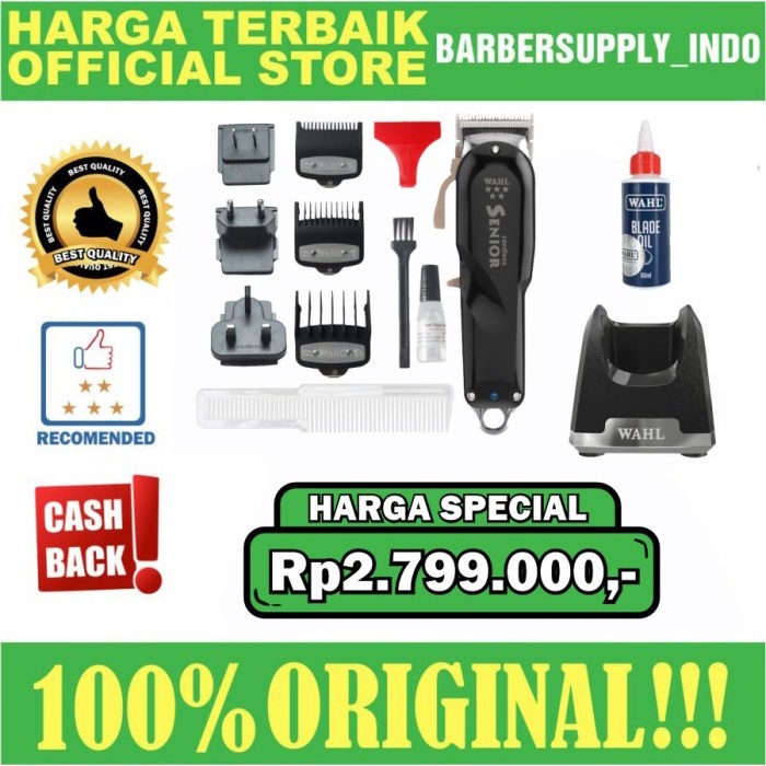 WAHL SENIOR CORDLESS CLIPPER ORIGINAL USA ALAT CUKUR RAMBUT GARANSI