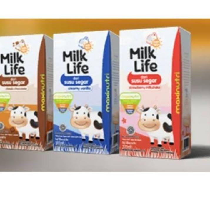 

♪ Susu Milk Life UHT 125ml (1dus = 40pc) ➬