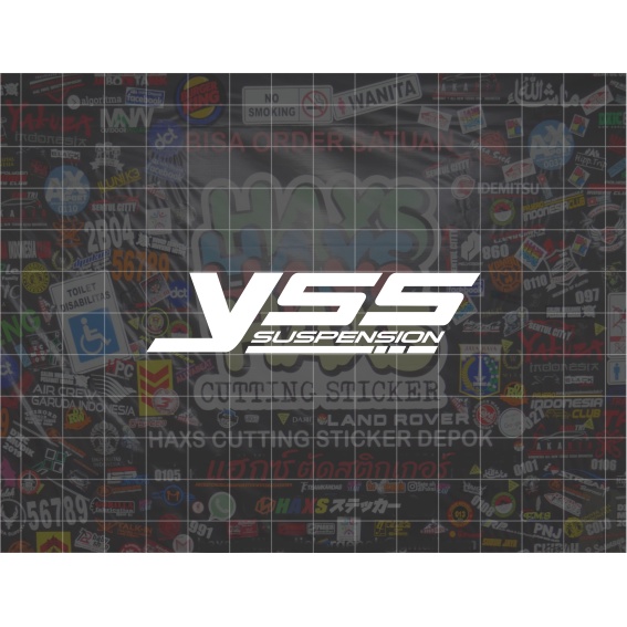 Cutting Sticker YSS Suspension Ukuran 8 Cm Untuk Motor Mobil