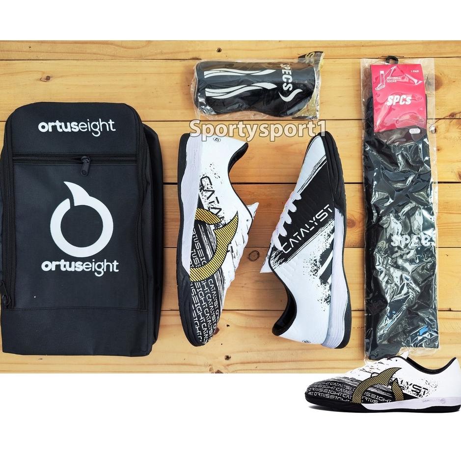 HARGA  DAPAT SEMUA YANG DI GAMBAR  PAKET KOMPLIT SEPATU FUTSAL ORTUS CATALYST REVENGE JORTUSEIGHT JO