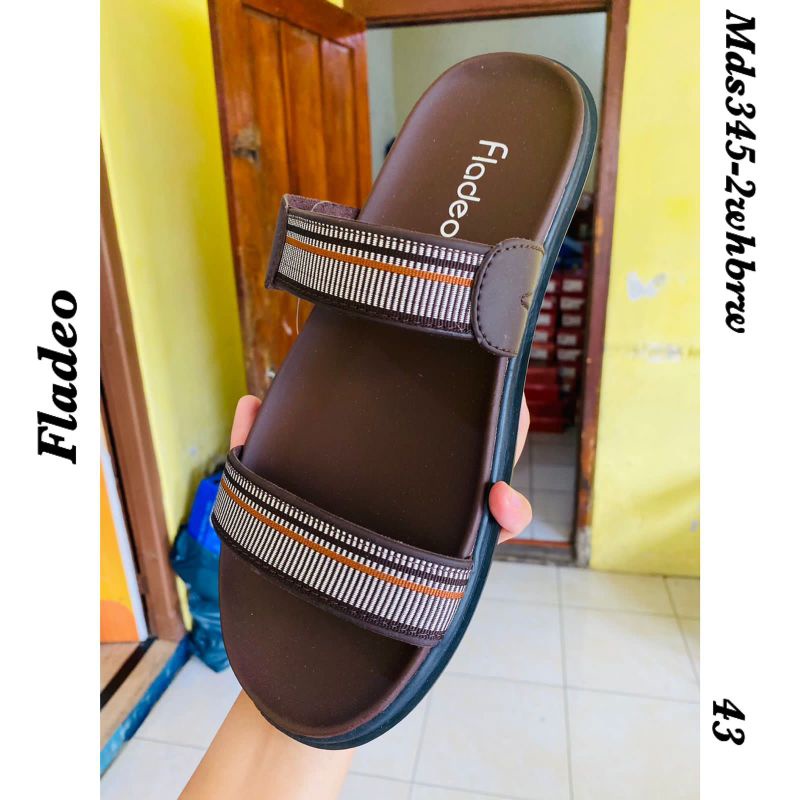 Sandal Pria Coffe/Brwn size 43