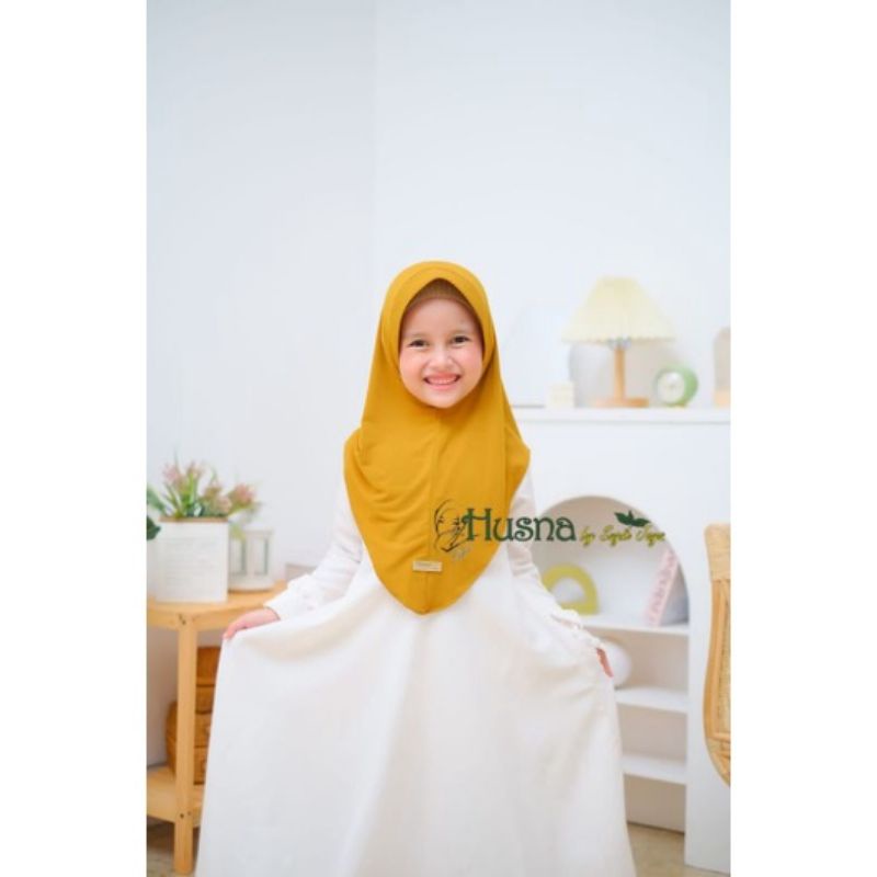 (HUSNA) HIJAB KHIMAR BERGO MARWAH OVAL KIDZ ORI HUSNA