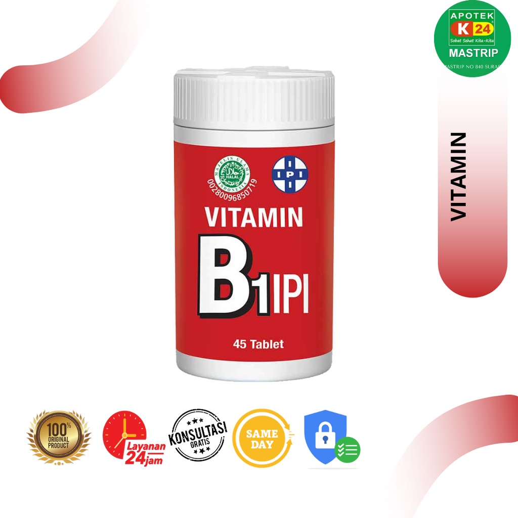 VITAMIN B1 IPI DEWASA 45 TABLET