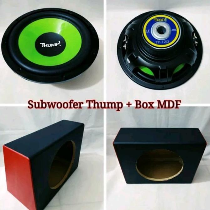 Subwoofer Thump Tp-12D - Double Coil Dan Box Mdf 12 Inch