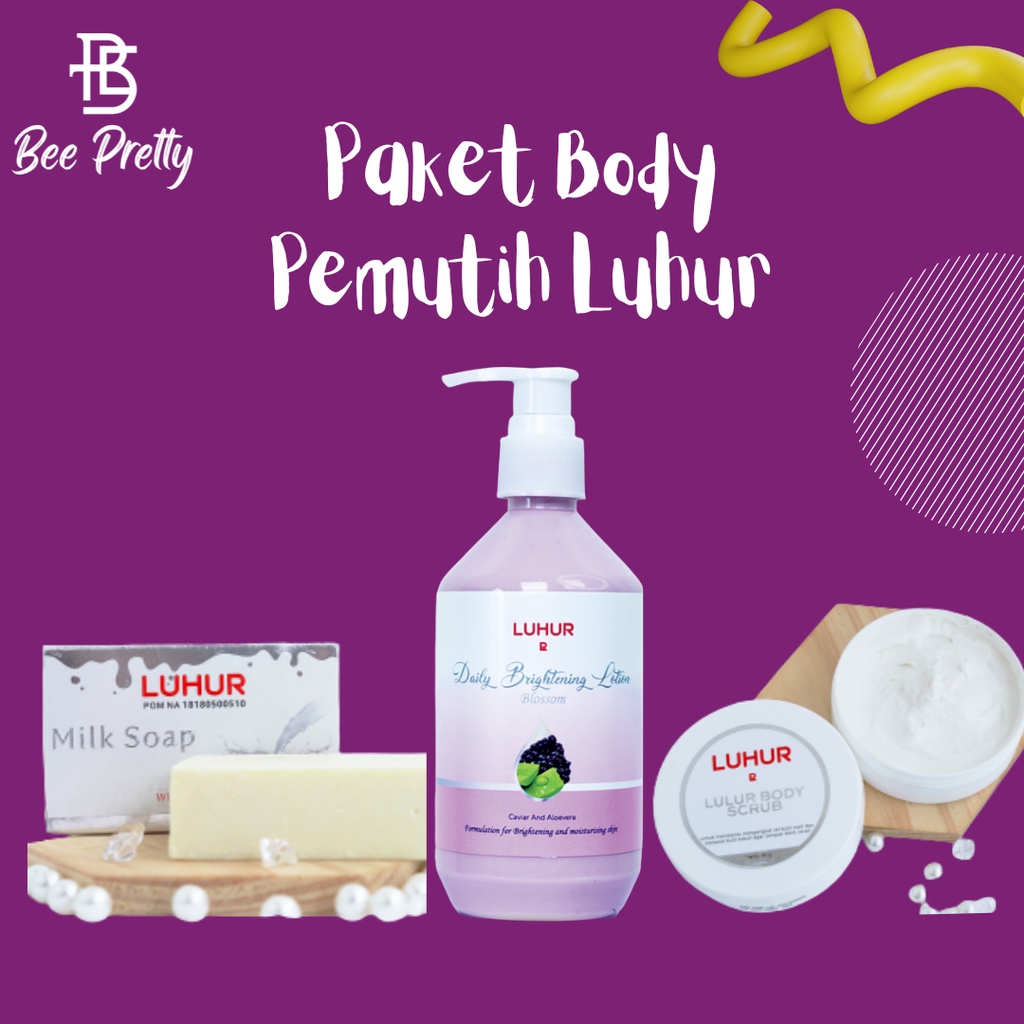 Paket Body Pemutih Luhur - Milk Soap Luhur