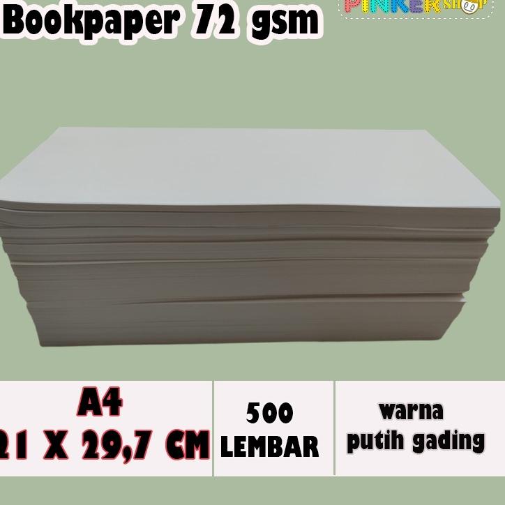 

♖ BOOKPAPER 72 GSM A4 KERTAS IMPERIAL KERTAS NOVERL 72 gsm PER RIM mm ❁