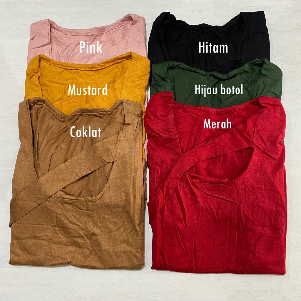 Kaos Wanita Asymmetric Top Korean Style / Atasan Wanita Polos / Kaos Wanita Lengan Pendek 4258