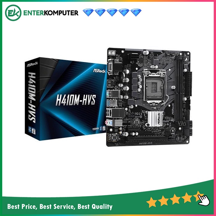 ASRock H410M-HVS (LGA1200, H410, DDR4, USB3.2, SATA3)