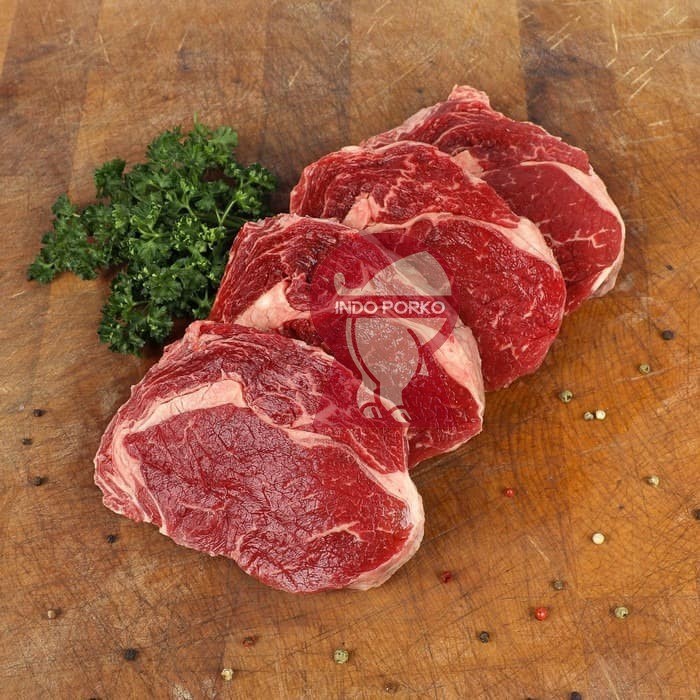 

AUS Ribeye Steak Daging Sapi Ribeye Impor 200gr
