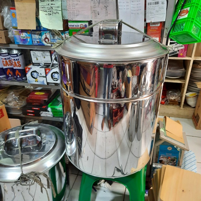 Terlaris Panci Bakso 40 Cm Stenlis/Dandang Bakso Stenlis