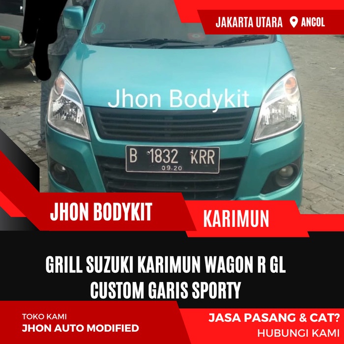 GRILL SUZUKI KARIMUN WAGON R GL CUSTOM GARIS SPORTY