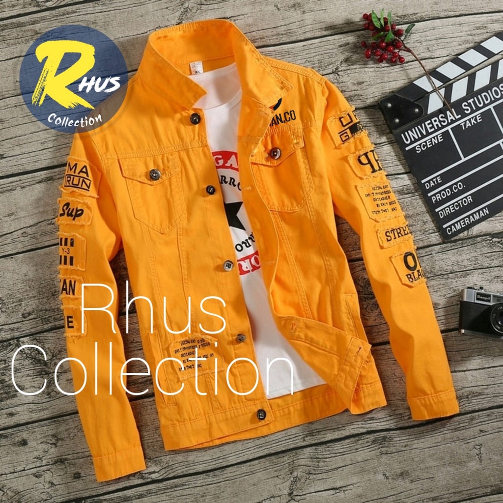 Jaket Jeans Denim Printing Zoman|Jaket Jeans Denim Zoman Sablon|Jaket Jeans Denim Tokyo Ravengers