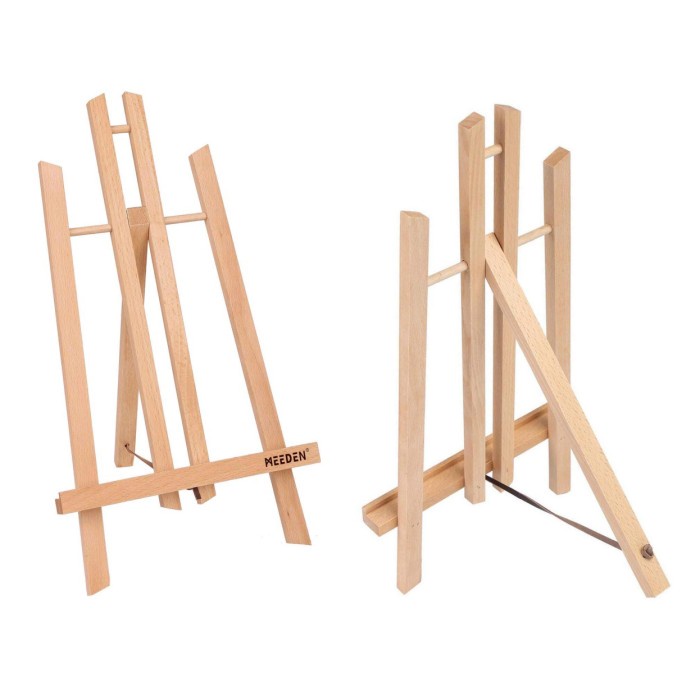 

Terlaris Meeden Table Top Easel A-Frame Portable Display Solid Wood Stand Lukis