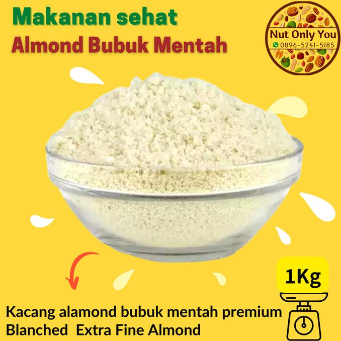 

Kacang Almond Bubuk Mentah / Pure Raw Almond Powder Grounded 1 Kg