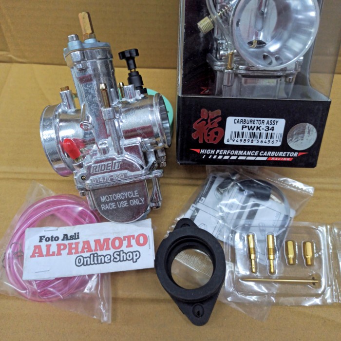 Karbu Pwk 34 Racing Merk Ride It Kotak 34Mm Karburator