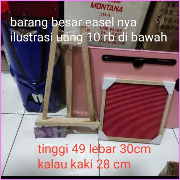

Terlaris Standing Tripod Easel Kaki Kayu Letter Board Atau Canvas 30 Sd 40 Cm