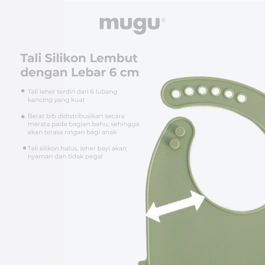 MUGU SILICONE BIB - CELEMEK MAKAN BAYI