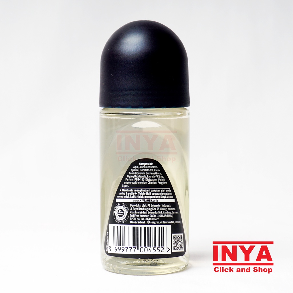 NIVEA MEN INVISIBLE FOR BLACK AND WHITE 48hr 50ml - Deodorant Roll On