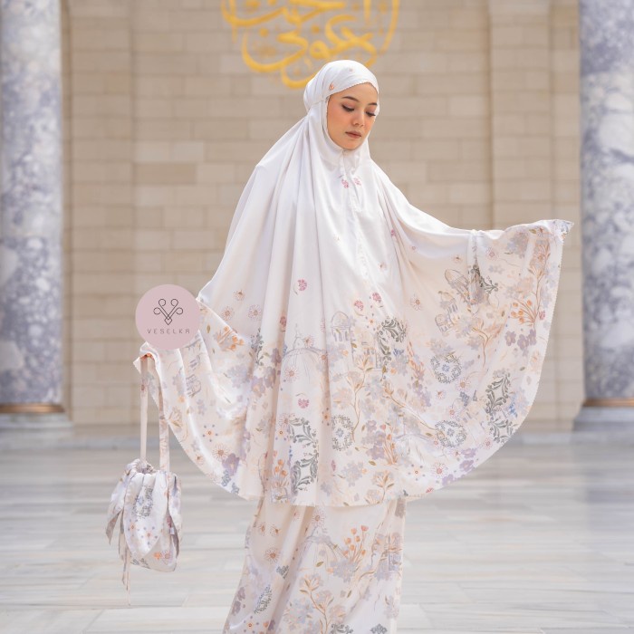 Veselka - Mukena Dewasa Yeni Valide Set Sajadah Mahar Seserahan Silky