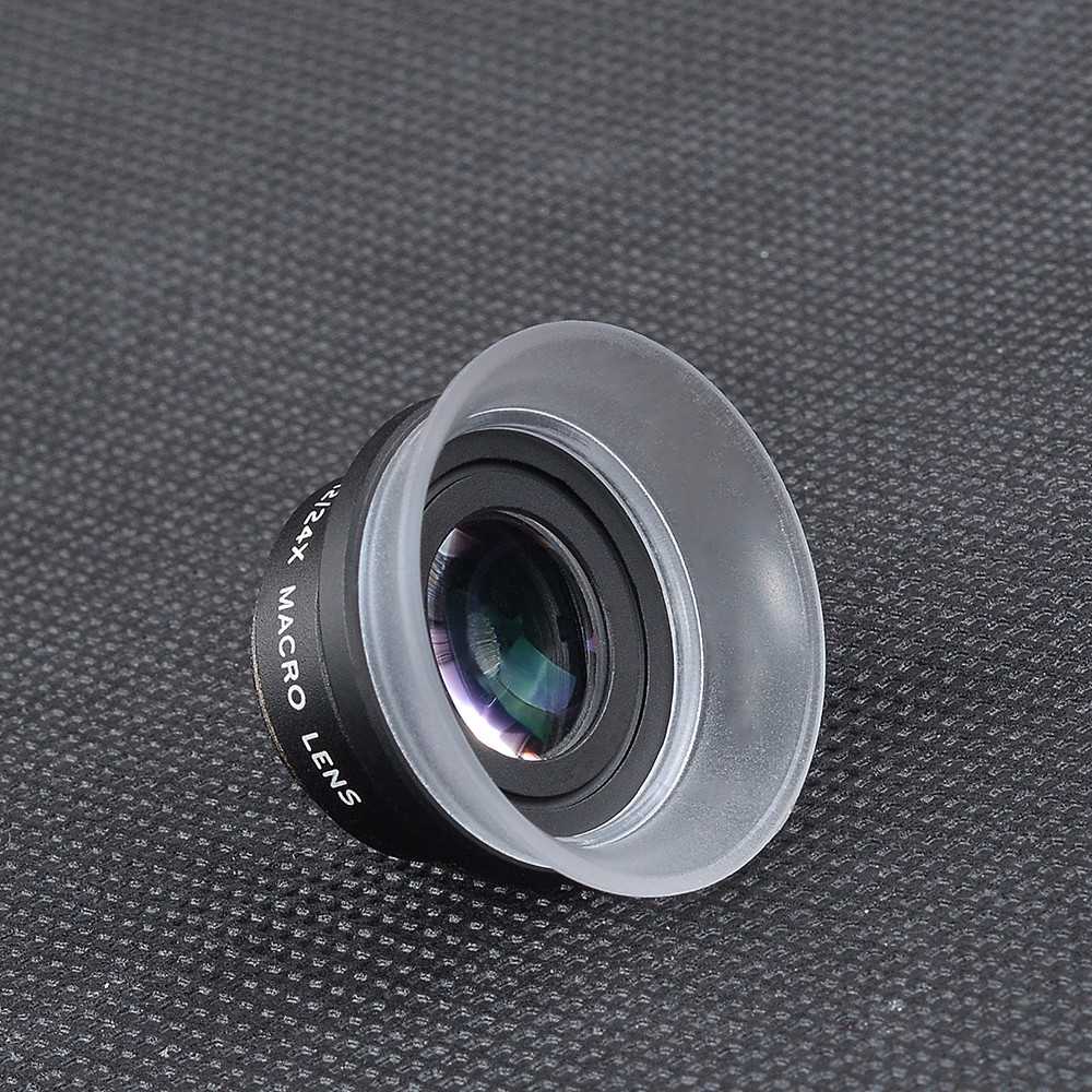 APEXEL 2 in 1 Lensa Kamera Smartphone Super Macro Lens Kit 12x/24x - APL-24XMH