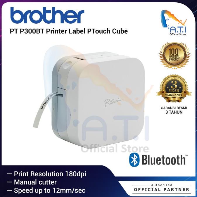 

BROTHER Printer Label Ptouch Cube PT P300BT Label Maker PT P300 BT