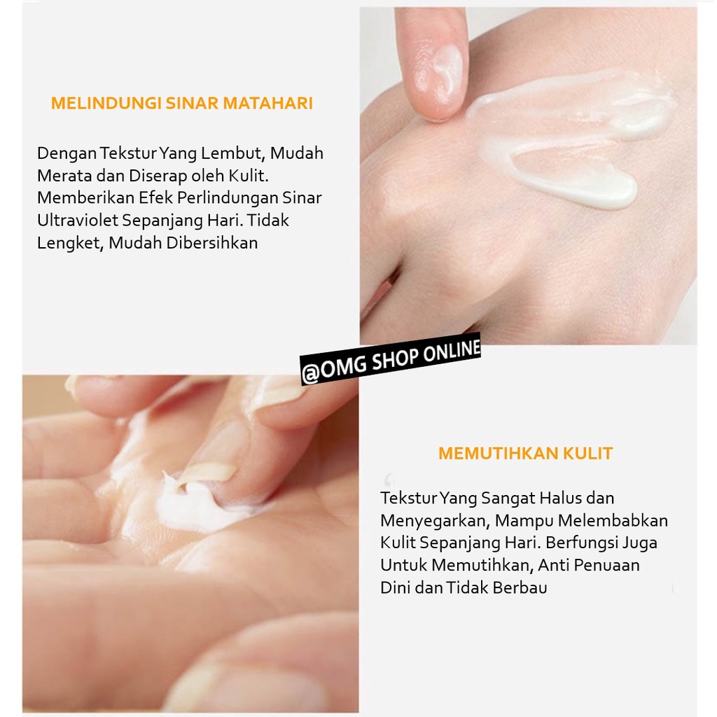 Beli 1 Gratis 1 !!! Whitening Sunscreen SPF 35 PA++ Pemutih Kulit Seluruh Tubuh Jomtam Whitening Anti UV Sunblock Wajah Untuk Skin Barrier Rusak 30 Gr / Sun Battle Sun Protection Glowing Body Cream Lotion Pemutih Badan Pemutih Ketiak dan Selangkangan